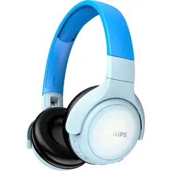 Casti Audio pentru copii Over-Ear Philips, TAKH402BL/00, Bluetooth, Autonomie 20h, Albastru
