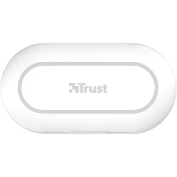 Casti True Wireless Trust Nika Touch, Bluetooth, Alb