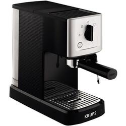Espressor manual Krups Calvi XP3440, 1460W, 15 bar, 1.1L, negru/argintiu