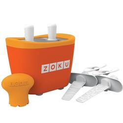 Aparat de inghetata ZOKU Quick Pop Maker ZK107 OR, 2 incinte, 7 minute, nu contine BFA, Portocaliu