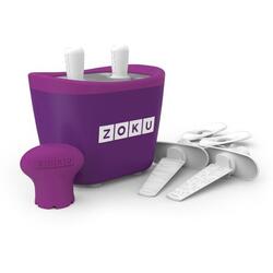 Aparat de inghetata ZOKU Quick Pop Maker ZK107 PU, 2 incinte, 7 minute, nu contine BPA, Mov
