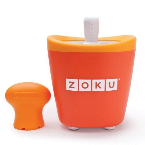Aparat de inghetata ZOKU Quick Pop Maker ZK110, 1 incinta, 7 minute, nu contine BPA, Portocaliu