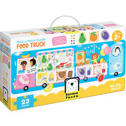 Puzzle Food Truck, 23 piese, 98x33cm Banana Panda BP49045