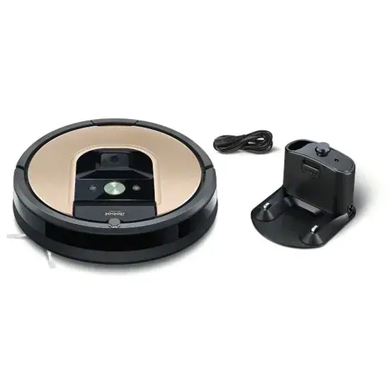 Aspirator robot IROBOT Roomba 976, autonomie max 75 min, Wi-Fi, Navigatie iAdapt 2.0, Dirt Detect, negru-maro