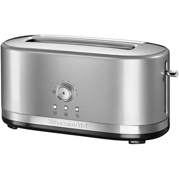 Toaster 2 sloturi extra lungi 1800W, Contour Silver - KitchenAid