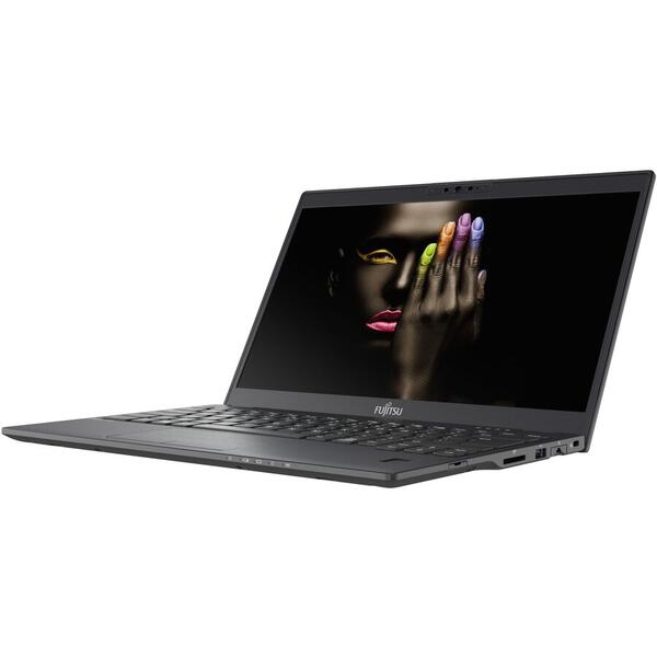 Laptop Fujitsu Lifebook U9310 (Procesor Intel® Core™ i7-10610U (8M Cache, up to 4.90 GHz), Comet Lake, 13.3" FHD, Touch, 16GB, 512GB SSD, Intel® UHD Graphics, Win10 Pro, Negru)