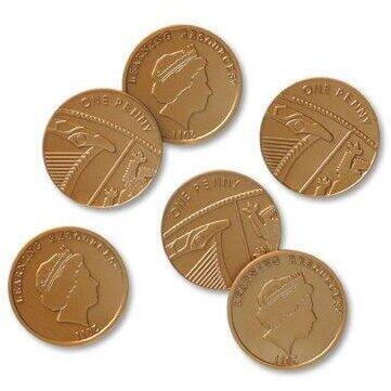 Learning Resources Set de 100 monede de jucarie (1 penny)