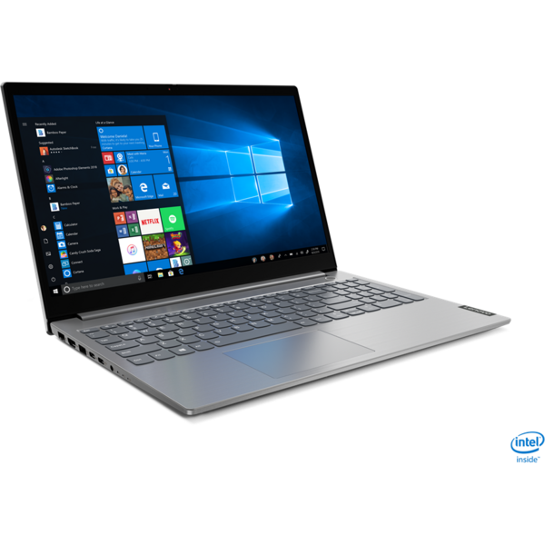 Laptop Lenovo 15.6'' ThinkBook 15 IIL, FHD, Procesor Intel® Core™ i7-1065G7 (8M Cache, up to 3.90 GHz), 16GB DDR4, 512GB SSD, Intel Iris Plus, Free DOS, Mineral Gray