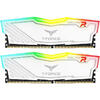 Memorie TeamGroup T-Force Delta RGB White 16GB DDR4 3200MHz CL16 Dual Channel Kit (2x8GB)