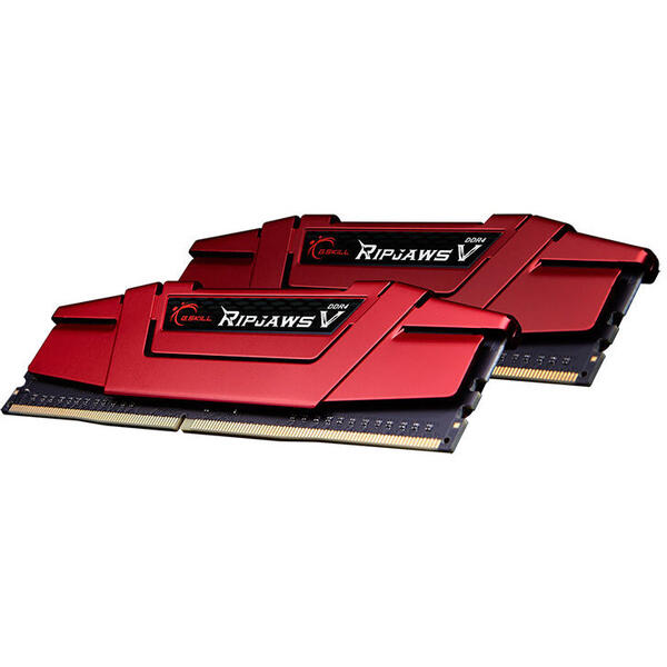 G.SKILL Memorie GSKill RipjawsV Red DDR4 16GB (2x8GB) 3000MHz CL16 1.35V XMP 2.0 Dual Channel Kit