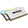 Memorie Desktop Corsair Vengeance RGB PRO SL, 16GB(2 x 8GB) DDR4, 3600Mhz, CL18, White