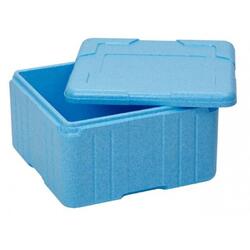 Cutie termoizolanta din spuma poliuretanica, 21 litri, Albastra