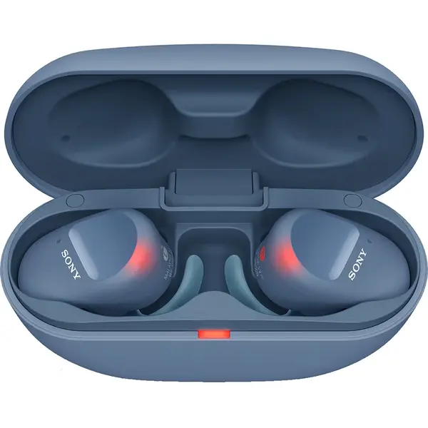 Casti sport In-ear Sony WFSP800NL.CE7, True wireless, Bluetooth, Functie Bass, Albastru