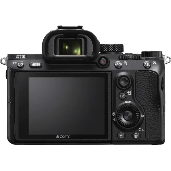 Aparat foto Mirrorless Sony Alpha A7III, 24.2 MP, Full-Frame, E-Mount, 4K HDR, 4D Focus, Wi-Fi, NFC, ISO 100-51200, Negru + Obiectiv SEL24105G 24-105 mm, Negru