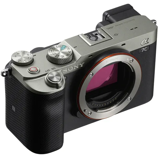 Aparat foto mirrorless Sony Alpha A7C, 24.2MP, Full-Frame, 4K, Body, Argintiu