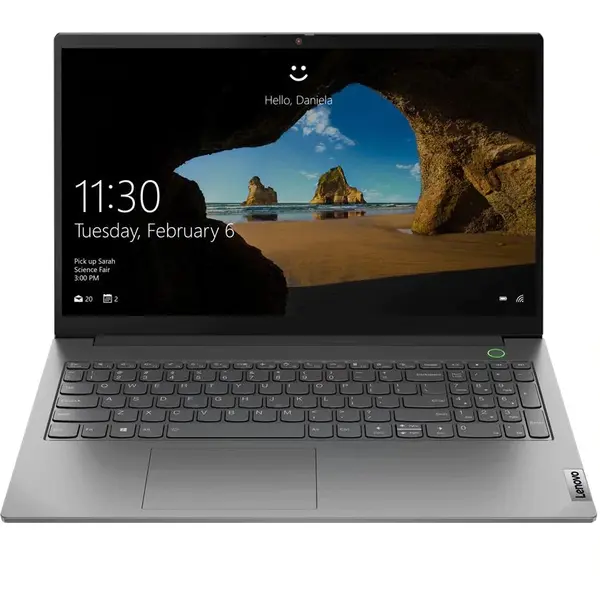 Laptop Lenovo ThinkBook 15 G2 cu procesor Intel Core i5-1135G7 512GB SSD 8GB RAM FullHD, Tastatura iluminata, Free DOS, Mineral Grey