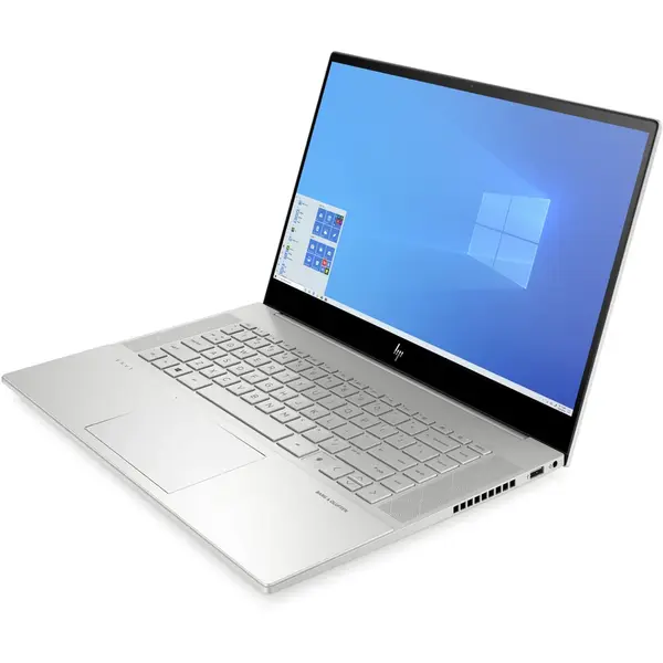 Laptop HP 15.6'' ENVY 15-ep0002nq, FHD IPS, Procesor Intel® Core™ i7-10750H (12M Cache, up to 5.00 GHz), 16GB DDR4, 1TB SSD, GeForce GTX 1650 Ti 4GB, Win 10 Home, Natural Silver