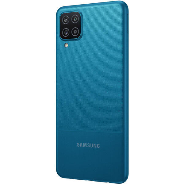 Telefon Samsung Galaxy A12, Octa Core, 128GB, 4GB RAM, Dual SIM, 4G, 5-Camere, Blue