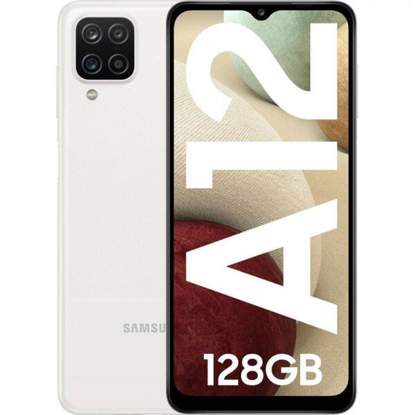 Telefon mobil Samsung Galaxy A12 128GB Dual SIM 4G White SM-A125FZWKEUE