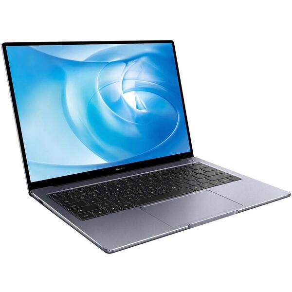 Laptop ultraportabil Huawei MateBook 14 cu procesor AMD Ryzen 5 4600H pana la 4.00 GHz, 14", 2K, 16GB, 512GB SSD, AMD Radeon Graphics, Windows 10 Home, Gray