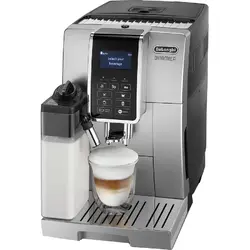Espressor automat De’Longhi Dinamica ECAM 350.55.SB, 1450W, 15 bar, sistem LatteCrema, carafa lapte, Negru/Argintiu