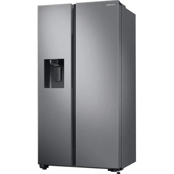 Side By Side Samsung RS64R5302M9/EO, 617 l, Clasa F, Full No Frost, All around cooling, Tehnologie Space Max, Non-Plumbing, Dozator apa, Argintiu