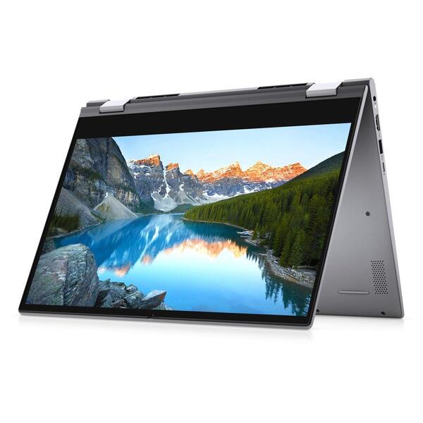Laptop Dell Inspiron 5406 2-in-1 14 inch FHD Touch Intel Core i5-1135G7 8GB DDR4 256GB SSD Windows 10 Pro 3Yr CIS Titan Grey