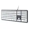Tastatura Gembird KB-MCH-02-BKW USB Negru/Alb