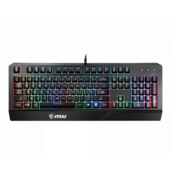 Tastatura Gaming Mecanica MSI Vigor GK20, iluminare RGB, US Layout, USB (Negru)