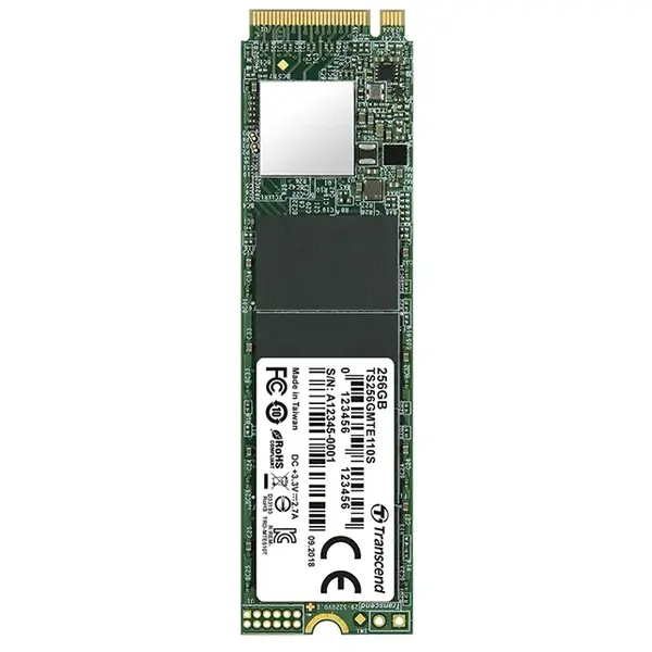 SSD Transcend 256GB, M.2 2280, PCIE GEN3X4, 3D TLC, TS256GMTE110S