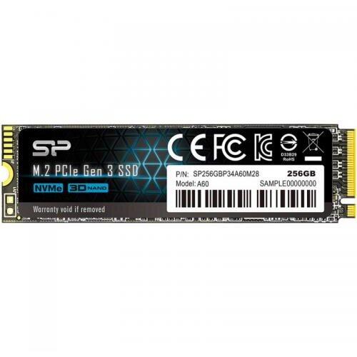SSD Silicon Power P34A60, 256GB, PCI Express 3.0 x4, M.2