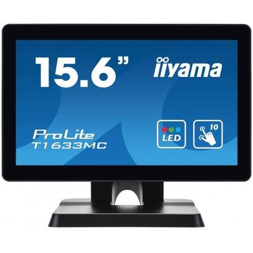 Monitor LED Touchscreen Iiyama T1633MC-B1, 15.6inch, 1366x768, 6ms, Black