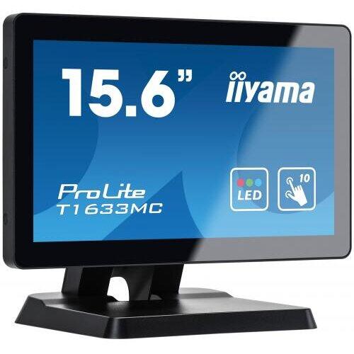 Monitor LED Touchscreen Iiyama T1633MC-B1, 15.6inch, 1366x768, 6ms, Black