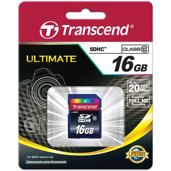 Card de memorie Transcend SDHC, 16GB, Class 10