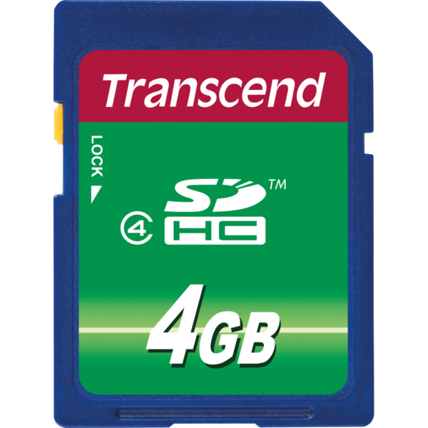 Card de memorie Transcend TS4GSDHC4, SDHC, 4GB, Clasa 4