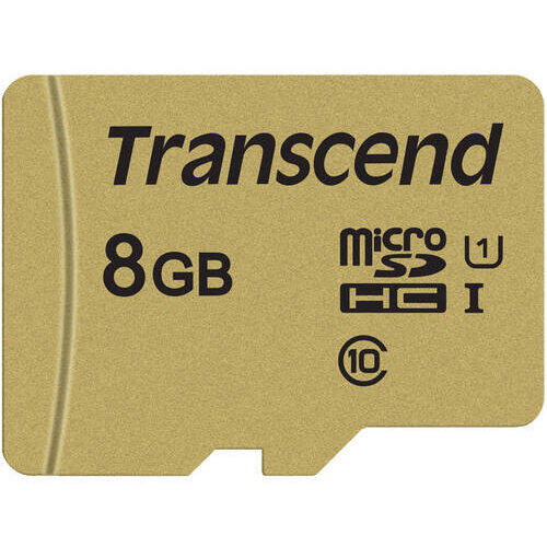 Card Transcend TS8GUSD500S microSDHC USD500S 8GB + Adaptor
