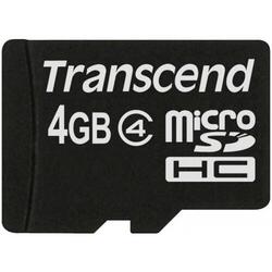 Transcend Card de Memorie Micro SDHC 4GB Clasa 4 bulk