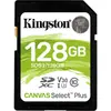 Card de memorie Kingston SDXC Canvas Select Plus 100R, 128GB, Class 10, UHS-I