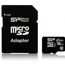 Card De Memorie Silicon Power Micro SDHC 16GB Class 10 Adaptor Negru