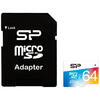 Card Silicon Power microSDXC 64GB Elite UHS-1 U1 cu adaptor SD