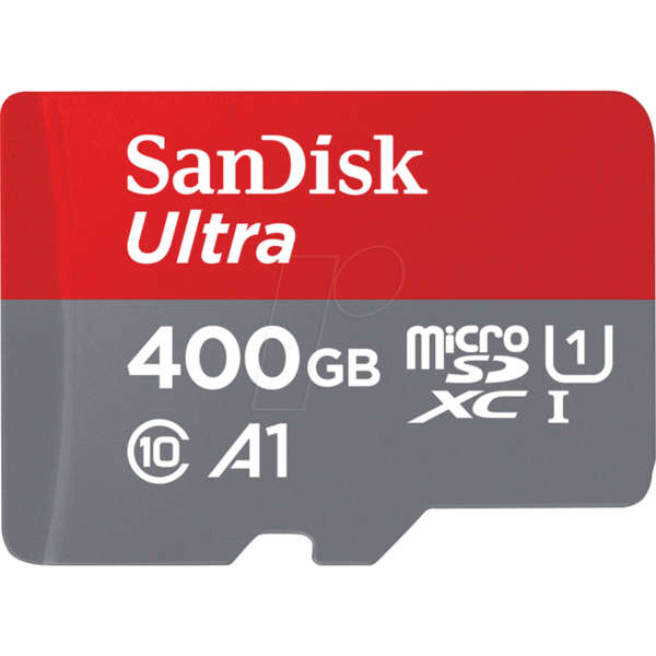 Card de memorie SanDisk Ultra microSDXC SDSQUA4-400G-GN6MA, 400GB, A1, UHS-I, Clasa10 + Adaptor SD