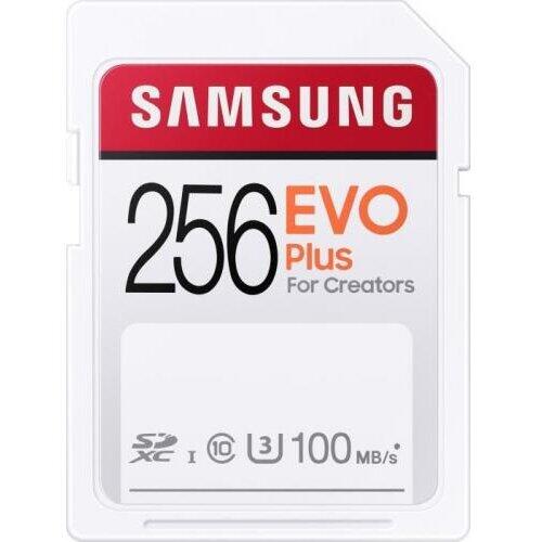 Memory Card Samsung EVO Plus microSDXC 256GB, CL10 UHS-I U3