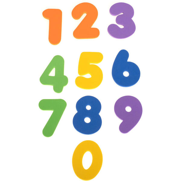 Set litere si numere pentru baie, 36 piese Ikonka IK17570