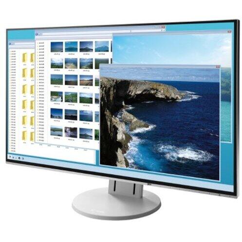Monitor IPS LED EIZO 23.8" EV2451-WT, Full HD (1920 x 1080), VGA, DVI, HDMI, DIsplayPort, Pivot, 5 ms (Alb)