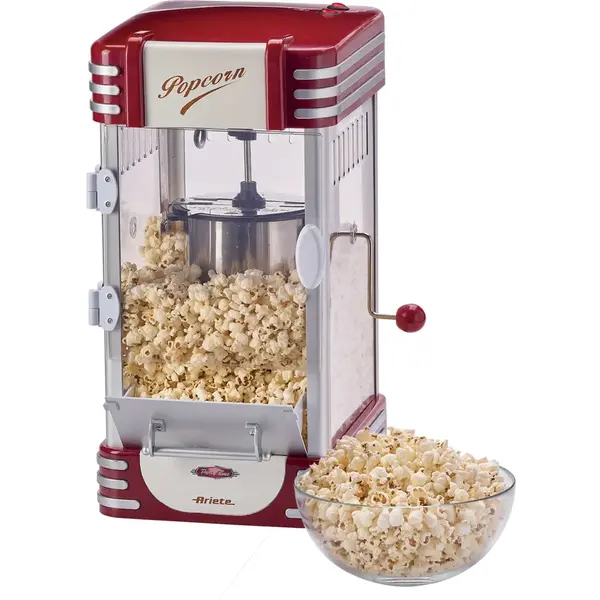 Aparat popcorn Ariete XL 2953, 310W, 700g, 2.7 L, Rosu