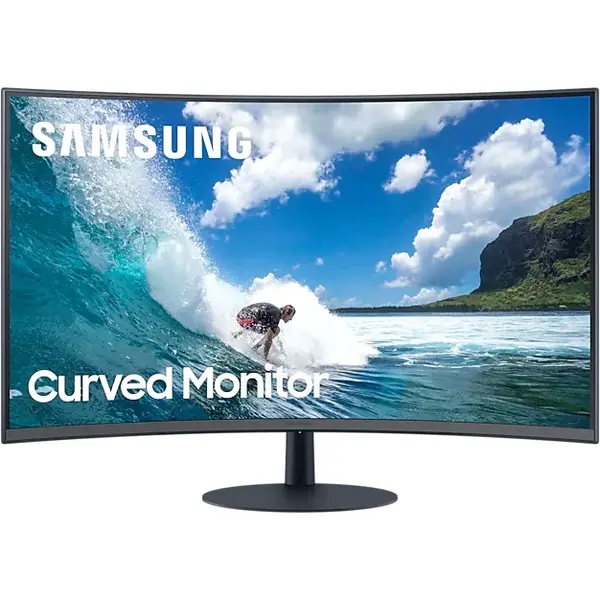 Monitor LED Samsung LC27T550FDRXEN, 27", Curbat, Full HD, 4ms, Negru