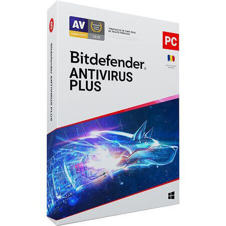 Bitdefender Antivirus Plus 2021, 10 dispozitive, 1 an - Licenta Electronica