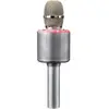 Microfon karaoke LENCO BMC-085SI, Bluetooth, USB, Argintiu