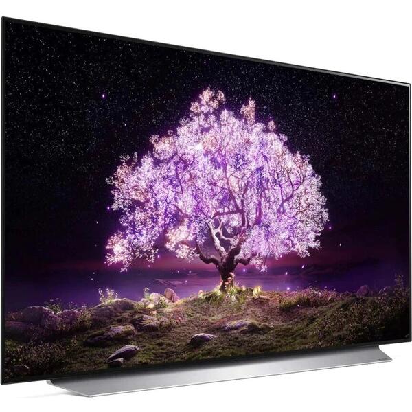 Televizor OLED LG 121 cm OLED48C12LA, Smart TV, 4K Ultra HD, Alb