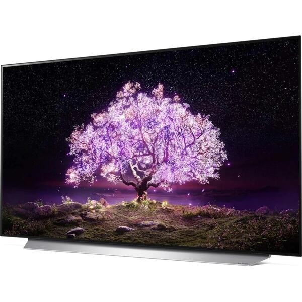 Televizor OLED LG 121 cm OLED48C12LA, Smart TV, 4K Ultra HD, Alb
